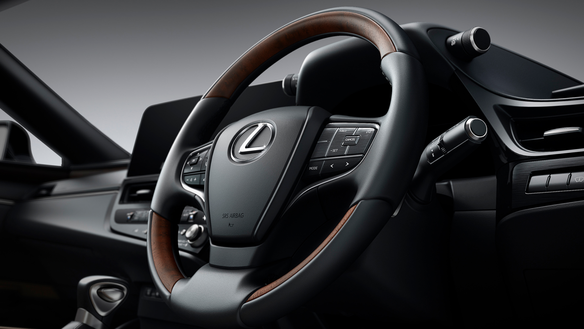 Lexus ES steering wheel.