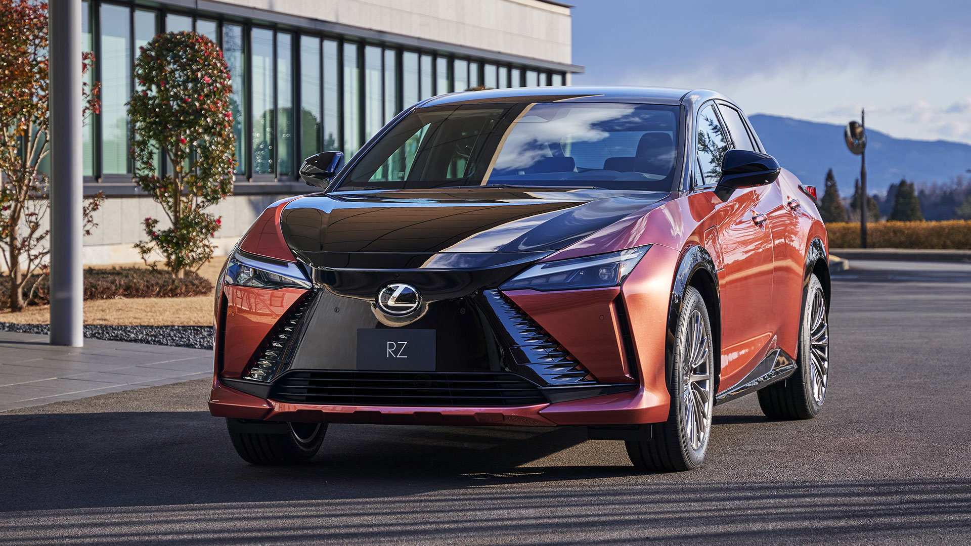 The Lexus RZ 450e will be sold in Australia from mid-2023. (Overseas pre-production model shown. Australian grades, features & specifications may differ.