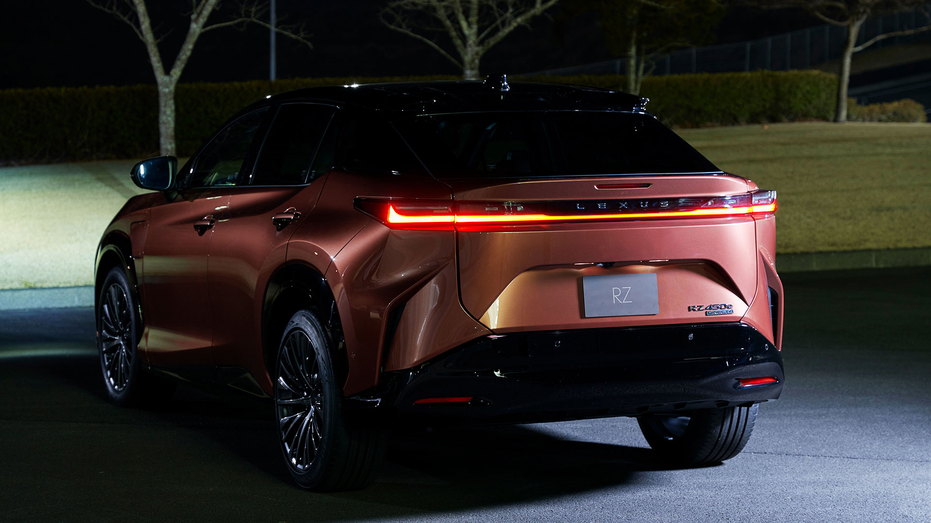 The Lexus RZ 450e will be sold in Australia from mid-2023. (Overseas pre-production model shown. Australian grades, features & specifications may differ.